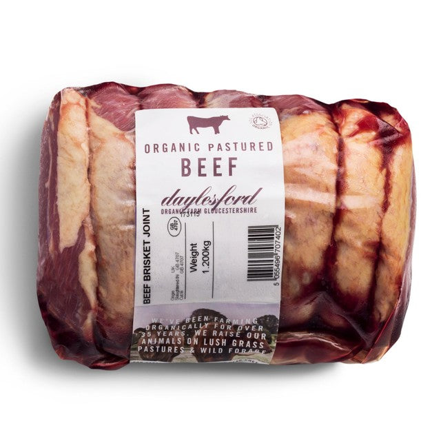 Daylesford Organic pastured British beef brisket 1.2kg - British product