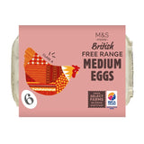 M&S Free Range Medium Egg Carton 6 Pack