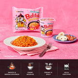 Buldak hot chicken carbonara ramen noodles multipack, UK version