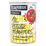 M&S Realfoods by Organico Organic Peeled Tomatoes Tinned Tomatoes 400g- Buy online at McGrocer