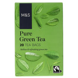 M&S green tea teabags 20 pack, imported from the UK