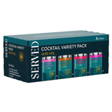 Served cocktail variety pack 8 x 125ml with four flavours (British brand)