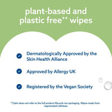 WaterWipes Sensitive Baby Wipes Plastic Free 60 Count (British brand)