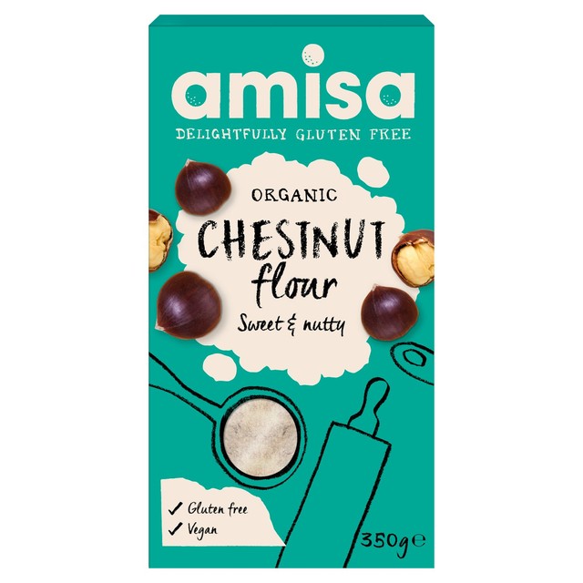 Amisa Organic Gluten Free Chestnut Flour 350g - British product