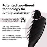 Tangle Teezer wet detangler hairbrush Liquorice Black (British brand)