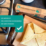 Eco Green Living compostable parchment paper 30cm x 20m - British product