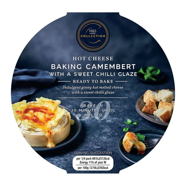 M&S Baking Camembert with Sweet Chilli Glaze 290g, imported from the UK