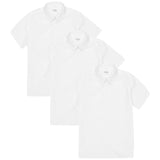 M&S Girls Slim Fit Short Sleeve Easy to Iron Blouse 3-Pack Size 3-4 Years