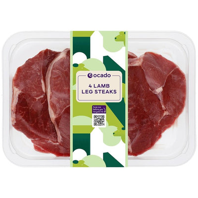 Ocado 4 Lamb Leg Steaks 450g