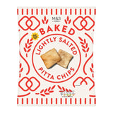 M&S lightly salted pitta chips 150g, imported from the UK