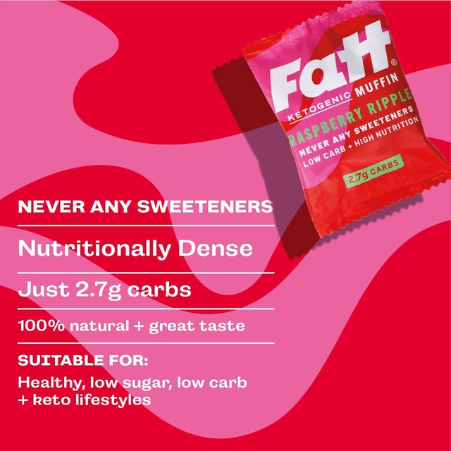 Fatt Raspberry Ripple Muffin 40g - British product