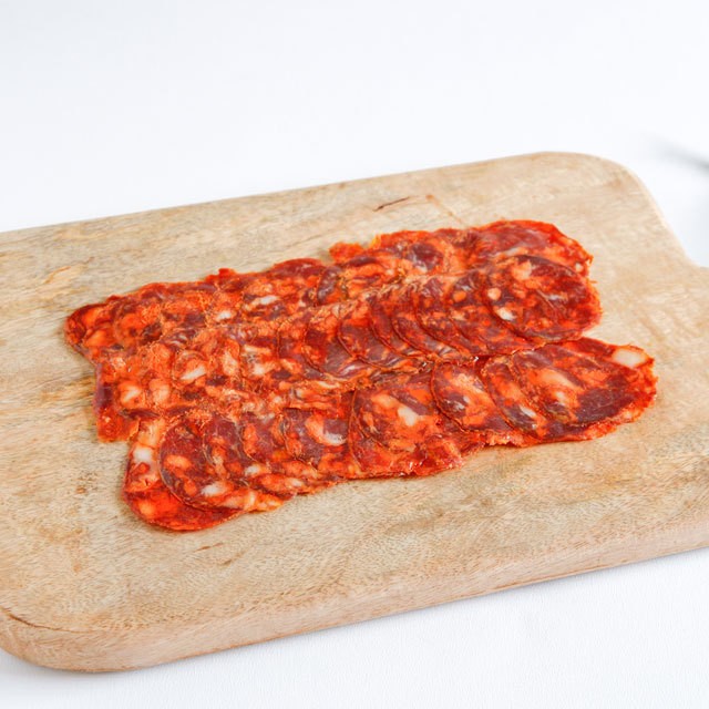 Brindisa Iberico Bellota Chorizo Slices 100g - British product