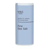 M&S fine sea salt 220g, imported from the UK