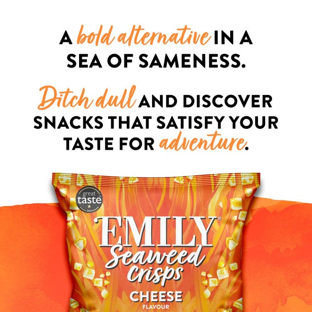 Emily seaweed crisps vegan cheese flavour 18g - British product