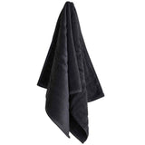 M&S Egyptian cotton striped bath towel in charcoal, imported from the UK