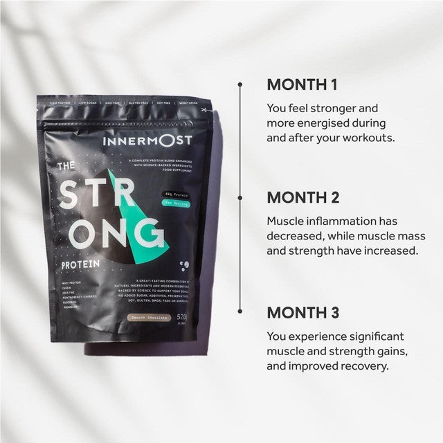 Innermost The Strong Protein Chocolate protein powder 520g, UK version