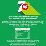 7up Regular Lemon and Lime soft drink 330ml Pack (British brand)