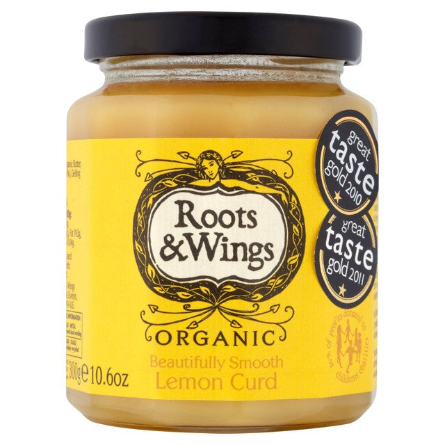 Roots & Wings organic lemon curd 300g, imported from the UK