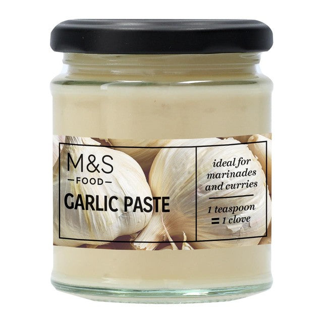 M&S garlic paste jar (British brand)