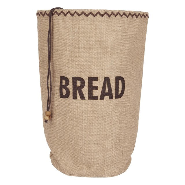 Natural Elements hessian bread bag with cotton lining, imported from the UK