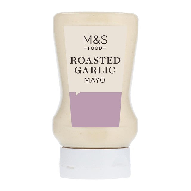 M&S roasted garlic mayonnaise 280ml, imported from the UK