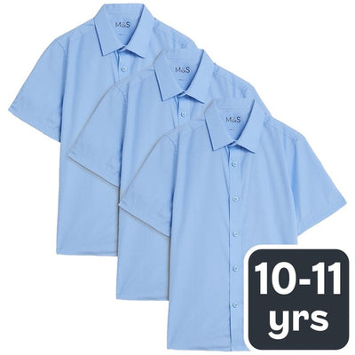 M&S M&S Boys 3 Pack Regular Fit School Shirt 10-11 Y- Buy online at McGrocer