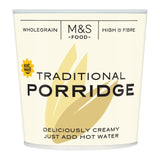 M&S traditional rolled porridge oats pot 70g, imported from the UK
