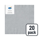 M&S Duni Silver 3ply Tissue Paper Napkins 20 per pack- Buy online at McGrocer