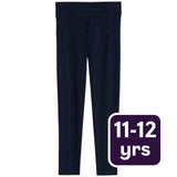 M&S girls cotton-rich leggings navy 11-12 years, imported from the UK