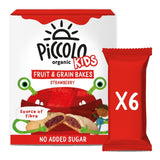 M&S Piccolo Organic Kids Strawberry Fruit & Grain Bars 6x22g- Buy online at McGrocer