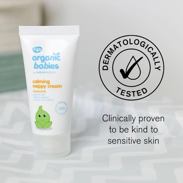 Green People Organic Calming Chamomile Nappy Cream 50ml, imported from the UK