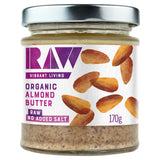 RAW Health Organic Almond Butter 170g, imported from the UK