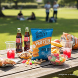 Good & Honest Popped Protein Cheese & Onion snack 85g, UK version