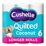 Cushelle coconut quilted toilet roll 6 rolls - British product