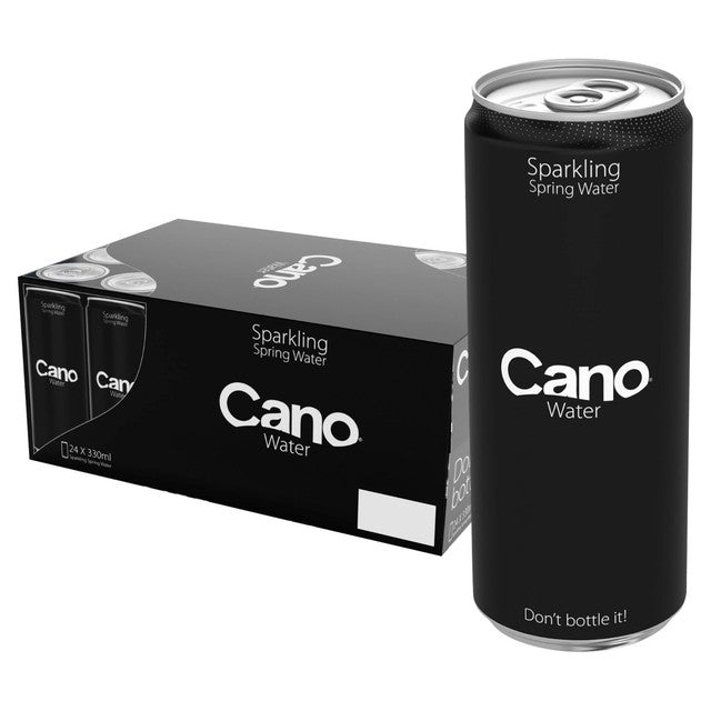 Cano Water Sparkling Water Ring Pull 24 x 330ml - British product