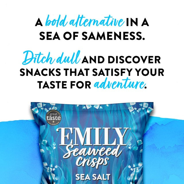 Emily Seaweed Crisps Sea Salted 18g - British product