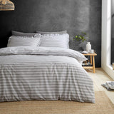 M&S Turner Bianca Style Sisters Frill Stripe Double Duvet Cover- Buy online at McGrocer