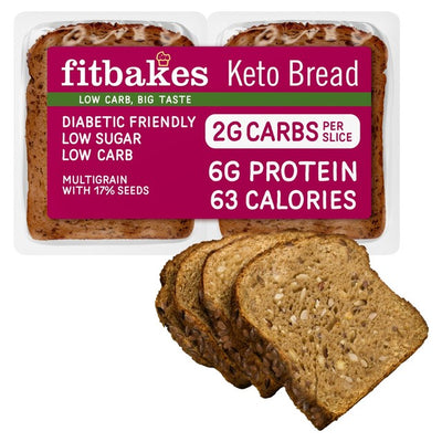 M&S Fitbakes Keto Bread Low Carb Bread 190g- Buy online at McGrocer