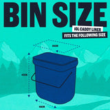 BEAST compostable caddy liners 10L - British product