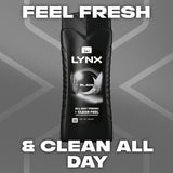 Lynx Black Body Wash Shower Gel 500ml, UK version