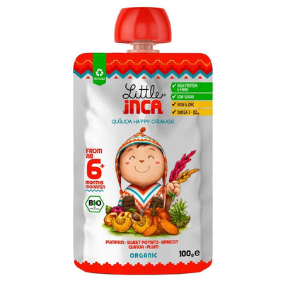 M&S Little Inca Quinoa Happy Orange Baby Food Pouch 100g- Buy online at McGrocer