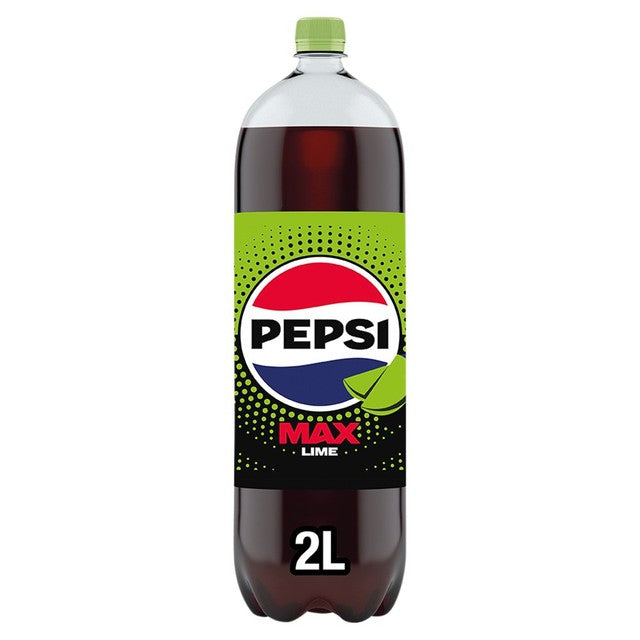 Pepsi Max Lime sugar-free cola 2L, imported from the UK
