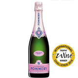 Pommery Brut Rose Champagne NV 75cl, imported from the UK