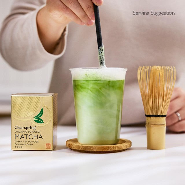 Clearspring organic Japanese ceremonial matcha powder - British product