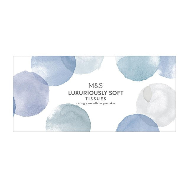 M&S white 3 ply lotioned tissues 80 sheets box, imported from the UK