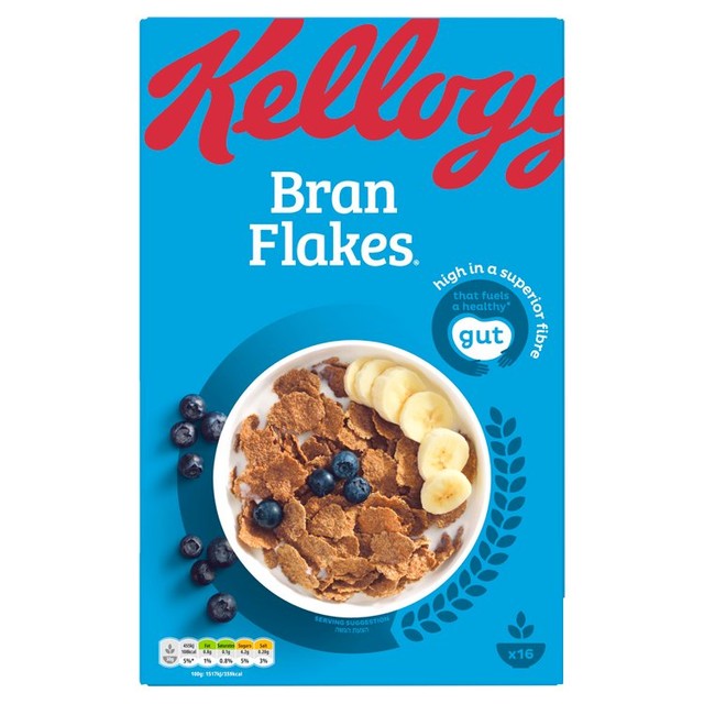 Kellogg's Bran Flakes breakfast cereal 500g pack, UK version