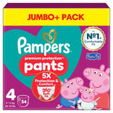 Pampers Premium Protection Nappy Pants Size 4 (9-15kg), imported from the UK