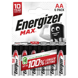 Energizer Alkaline AA Batteries 6-Pack - British product