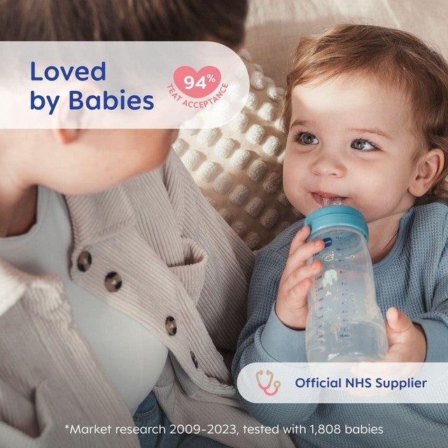MAM baby bottle Grey 330ml, imported from the UK