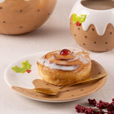 Price & Kensington Christmas Pudding Plate 18cm, imported from the UK
